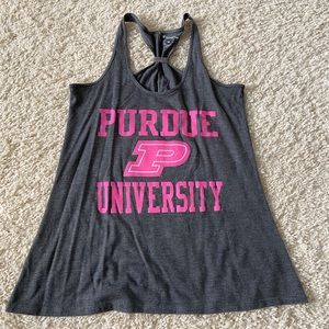 Purdue University racer back tank top